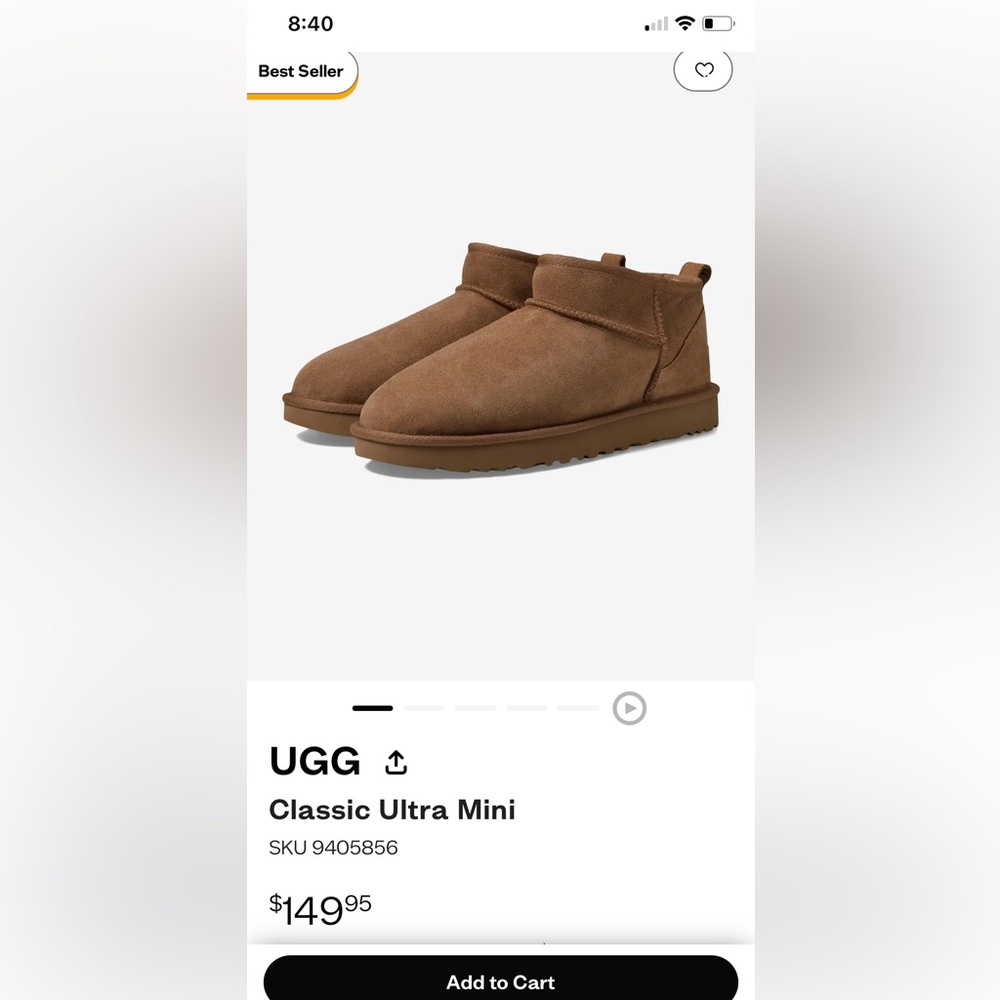 UGG - Classic Ultra Mini Women’s size 5.5